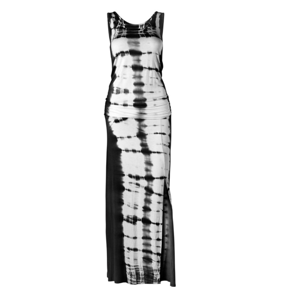 NWOT Venus tie dye maxi dress in black